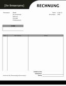 Rechnung für Dienstleistung